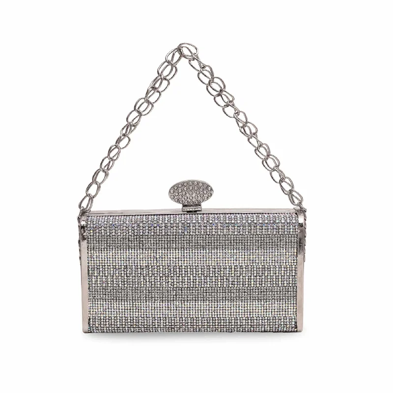 Silver Bridal Clutch P15562