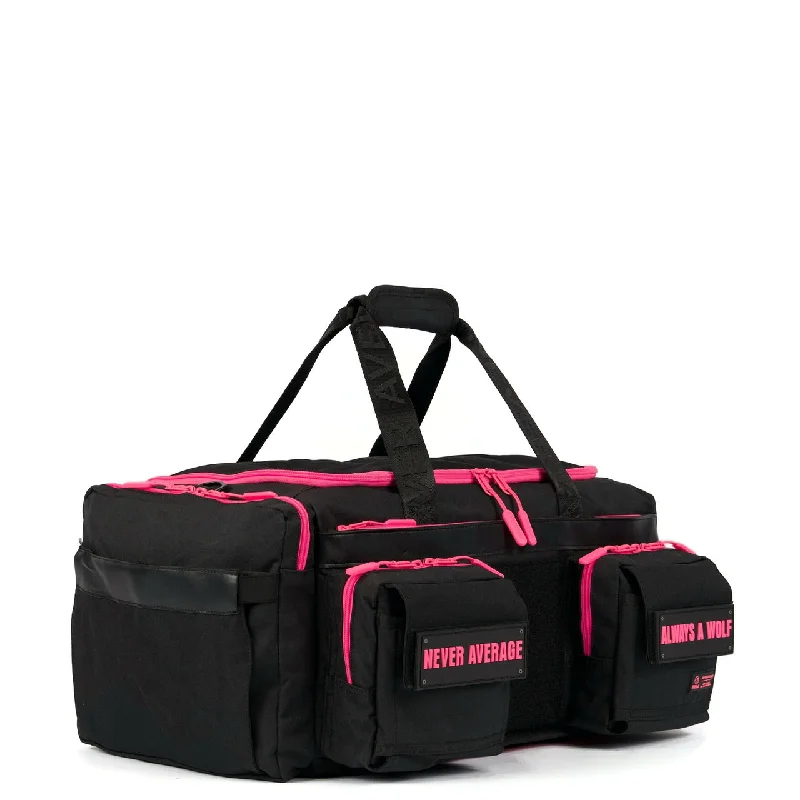 40L Ultimate Duffle Bag Black Neon Pink