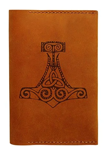 Thor'S Hammer Handmade Genuine Leather Passport Holder Case Hlt_01