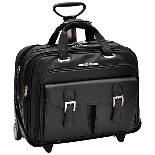 Siamod Ceresola 46005 Black Checkpoint-Friendly 15.6" Detachable-Wheeled Laptop Case