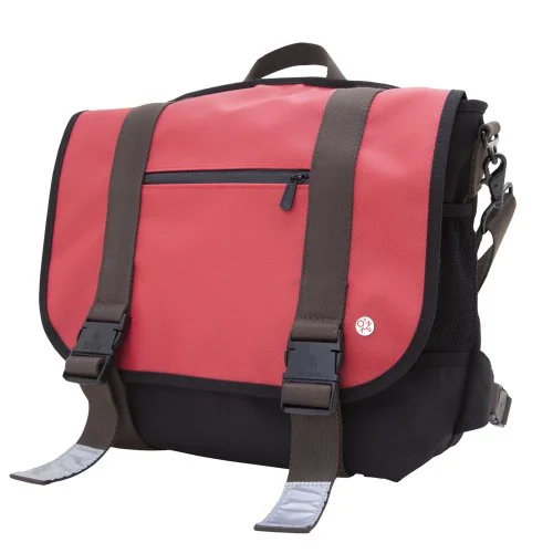 Token Bags Lorimer Matte Vinyl Messenger Bag, Red, One Size