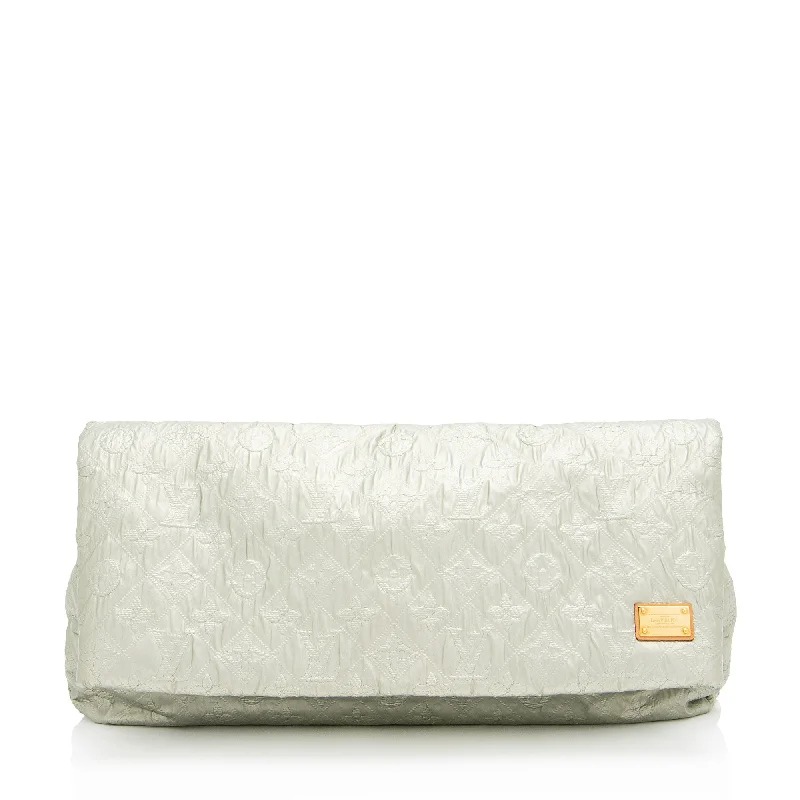 Louis Vuitton Limited Edition Monogram Limelight GM Clutch