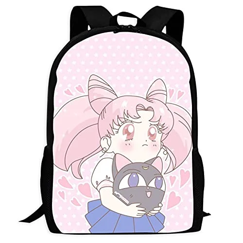 Backpack Sai-lor Mo-on Personalized notebook backpack girl boy sports backpack