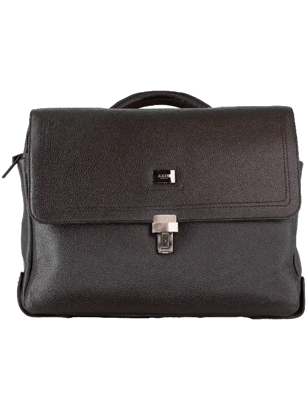 KKDK Executive Medium Leather Computer Bag LR03 