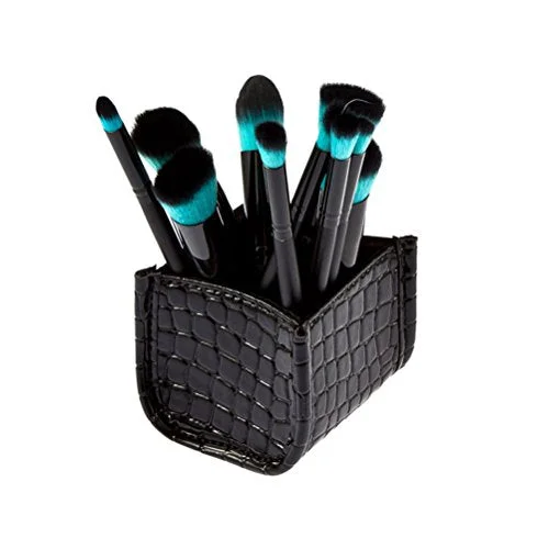 Tinksky Alligator Pattern Makeup Brushes Organizer Storage Holder Case Box Organizer Home