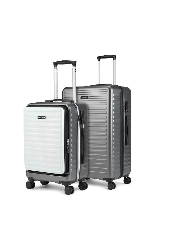 StarkPro Combo | Grey/White | CabinPro+Medium Hard Luggage