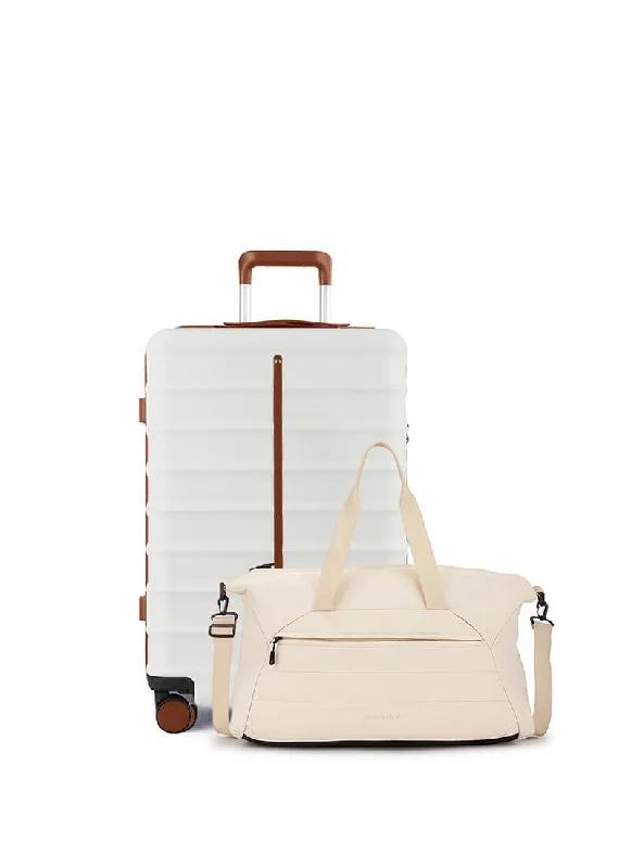 Odyssey & Float Duffle Combo | Sand White | Cabin Hard Luggage & Duffle