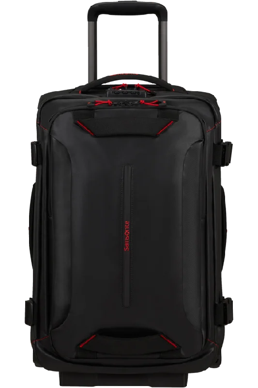 ECODIVER Duffle with wheels double frame 55cm - Black