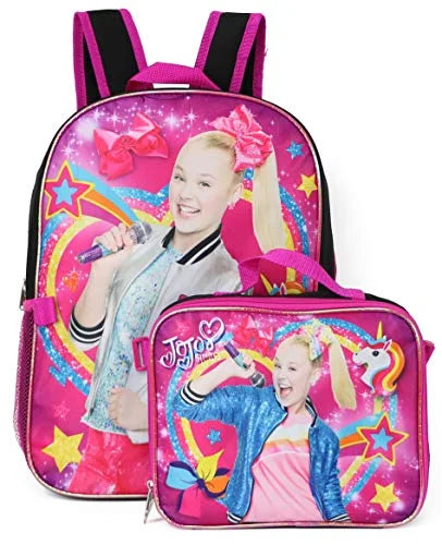 Nickelodeon Jojo Siwa Backpack Lunchbag Set (Rainbow)