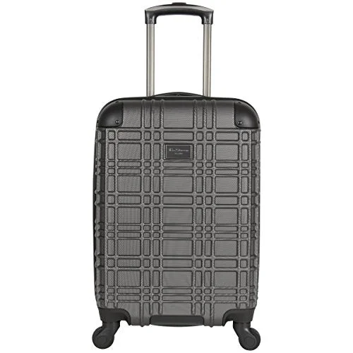 Ben Sherman Nottingham 20” Lightweight Embossed Pap 4-Wheel Upright Carry-On, Charcoal