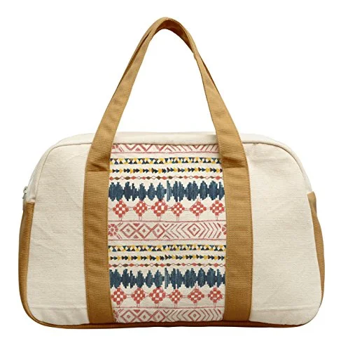 Women'S Ethnic Geometric Pattern-5 Printed Canvas Duffel Travel Bags Was_19