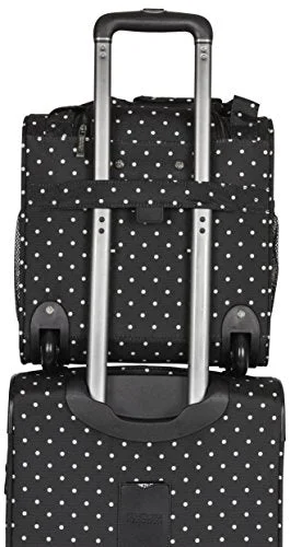 Kenneth Cole Reaction Dot Matrix Wheeled Underseater / Carry-On, Black