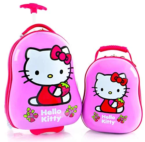 Heys America Hello Kitty Kids 2 Pc Luggage Set -18" Carry On Luggage & 12" Backpack