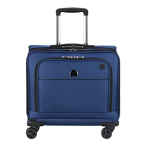 Delsey Luggage 4 Wheel Spinner Mobile Laptop Briefcase, Blue One Size