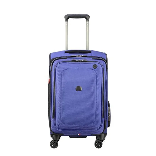 Delsey Luggage Cruise Lite Softside Carry-On Exp. Spinner Suiter Trolley, Blue