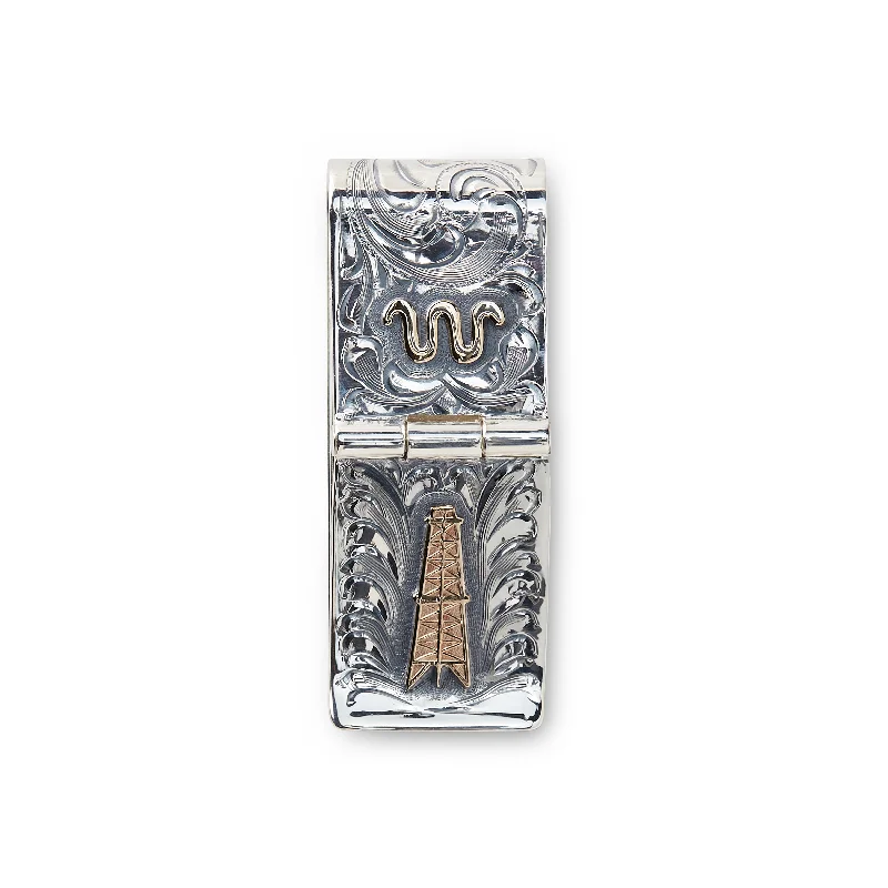 Oil Derrick Money Clip