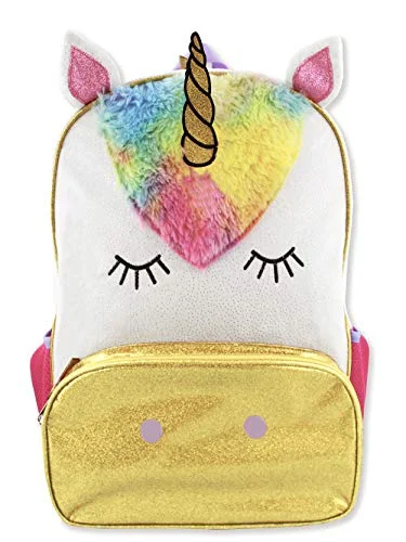 Unicorn Girls 16 inch Fantasy School Backpack (One Size, Pink/White)