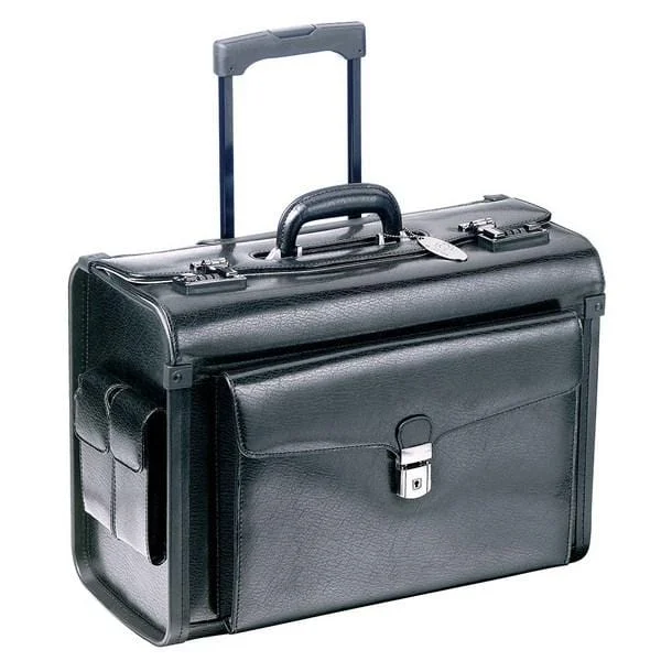 Mancini Leather Wheeled Catalog Case