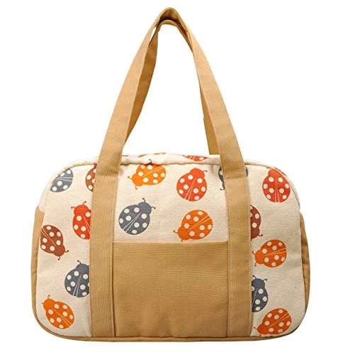 Women'S Ladybugs Printed Canvas Duffel Travel Bags Was_19