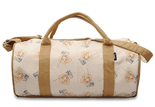 Vietsbay Women Pencil Drawing Little Girlprinted Canvas Travel Duffle Bag Was_47