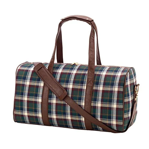 Avery Plaid Duffel Carry On Bag - Blank